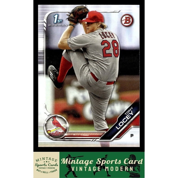 2019 Bowman Draft Tony Locey #BD-70 1st Bowman St. Louis Cardinals Baseball Card