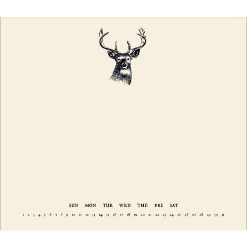 2019 Buck Perpetual Mousepad Calendar, by Incredibly Charming