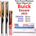 thumbnail image 1 of 2019 Buick Encore Performance Beam Wipers (Set of 3) w/Rear Wiper, 1 of 3