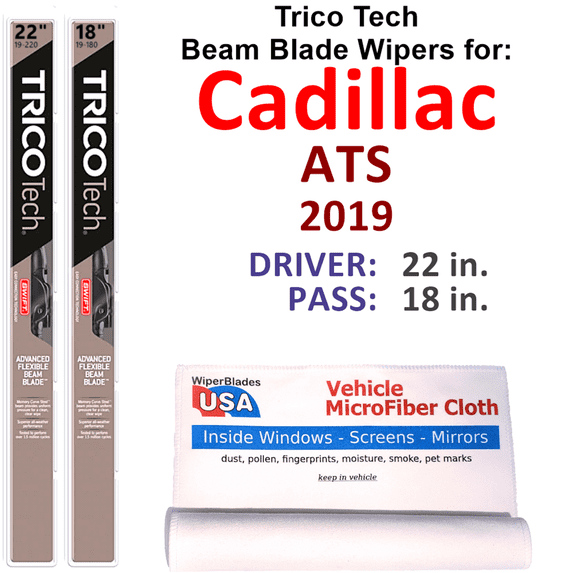 2019 Cadillac ATS Beam Blade Wipers (Set of 2)