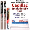 thumbnail image 1 of 2019 Cadillac Escalade ESV Beam Blade Wipers (Set of 3) w/Rear Wiper, 1 of 4