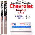 thumbnail image 1 of 2019 Chevrolet Impala Beam Blade Wipers (Set of 2), 1 of 3