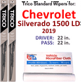 thumbnail image 1 of 2019 Chevrolet Silverado 1500 LD Wiper Blades (Set of 2), 1 of 3