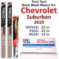 thumbnail image 1 of 2019 Chevrolet Suburban Beam Blade Wipers (Set of 3) w/Rear Wiper, 1 of 4