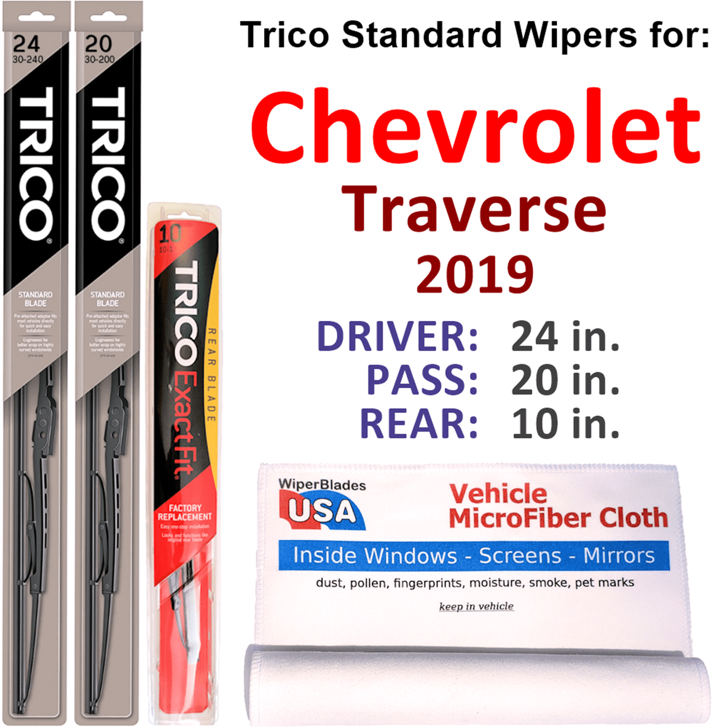 Stunning Chevy Traverse Wiper Blade Size Pictures