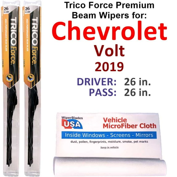 2019 Chevrolet Volt Performance Beam Wipers (Set of 2)