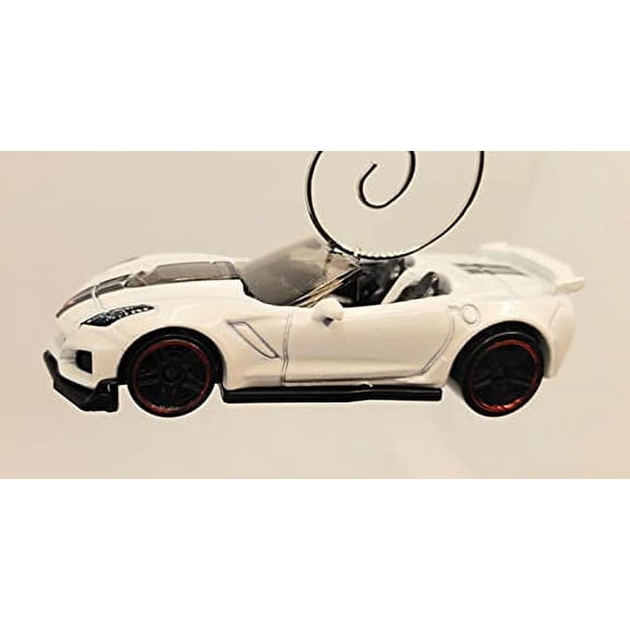 2019 Chevy Corvette ZR1 Christmas Ornament 1:64 White