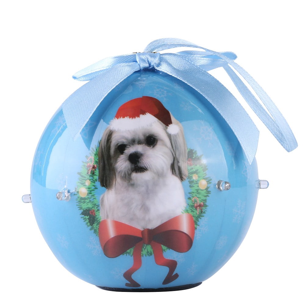 CueCue Pet Sparkling Christmas Ball Ornament, Christmas, Shatterproof Plastic, 3 inch, Multicolor, 40-Pack