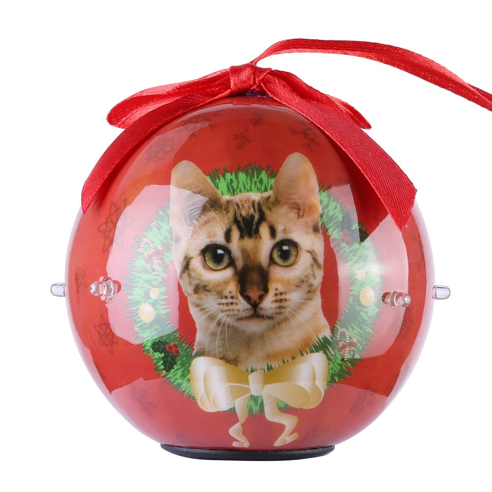 CueCue Pet, Christmas Tree Pendants Ball Ornaments, High Quality Plastic 3" White, 40 piece