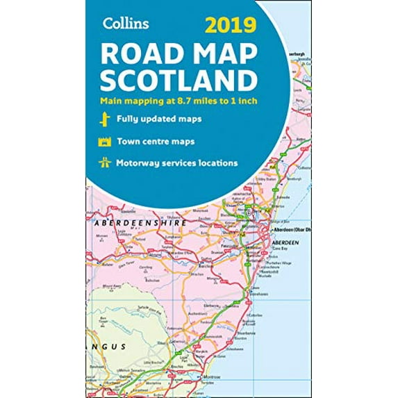 Pre-Owned 2019 Collins Map of Scotland (Collins Maps) Paperback