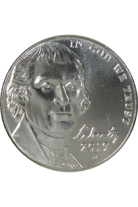 2019 D Jefferson Nickel Uncirculated 5c Coin