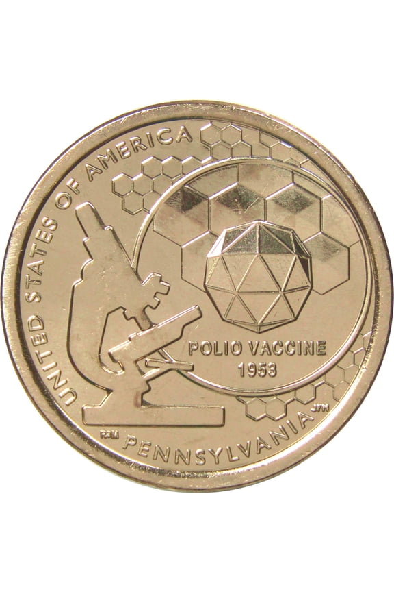 2019 D Polio Vaccine American Innovation Dollar Uncirculated $1 Coin