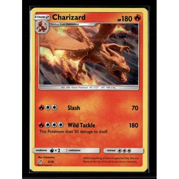 2019 Detective Pikachu Charizard Holo Rare #5/18