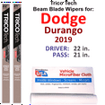 thumbnail image 1 of 2019 Dodge Durango Beam Blade Wipers (Set of 2), 1 of 3