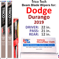 thumbnail image 1 of 2019 Dodge Durango Beam Blade Wipers (Set of 3) w/Rear Wiper, 1 of 3