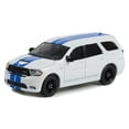thumbnail image 1 of 2019 Dodge Durango SRT, White w/Blue Stripes - Greenlight 13320E/48 - 1/64 Scale Diecast Car, 1 of 3