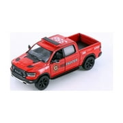 2019 Dodge Ram 1500 Firefighter Pick-Up Truck, Red - Kinsmart 5413DPR - 1/46 scale Diecast Car