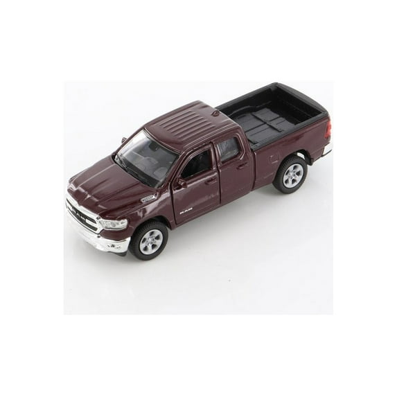 2019 Dodge Ram 1500 Pickup, Burgundy - Welly 43789D - 1/34 scale Diecast Model Toy Car