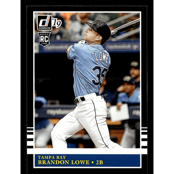 2019 Donruss Baseball Brandon Lowe RC #232 Tampa Bay Rays Trading Card