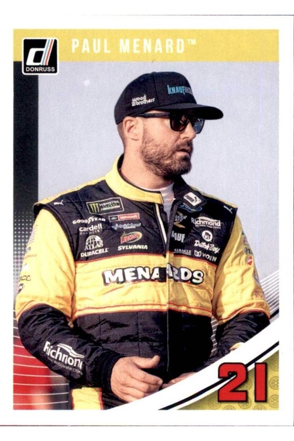 2019 Donruss Nascar Racing Base #77 Paul Menard