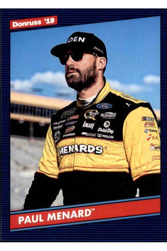 2019 Donruss Nascar Racing Retro 1986 #124 Paul Menard Racing Card