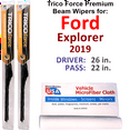 thumbnail image 1 of 2019 Ford Explorer Performance Beam Wipers (Set of 2), 1 of 3