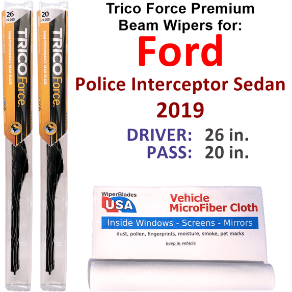 2019 Ford Police Interceptor Sedan Performance Beam Wipers (Set of 2)