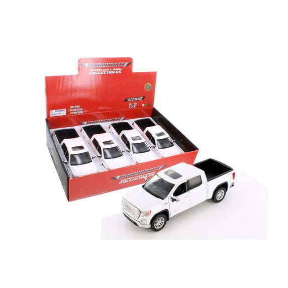 2019 GMC Sierra 1500 SLT Crew Cab, White - Showcasts 71361D - 1/27 Scale Diecast Model Car