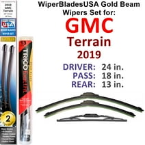2019 GMC Terrain Beam Wiper Blades Wipers WBUSA (Set of 3) w/Rear Wiper