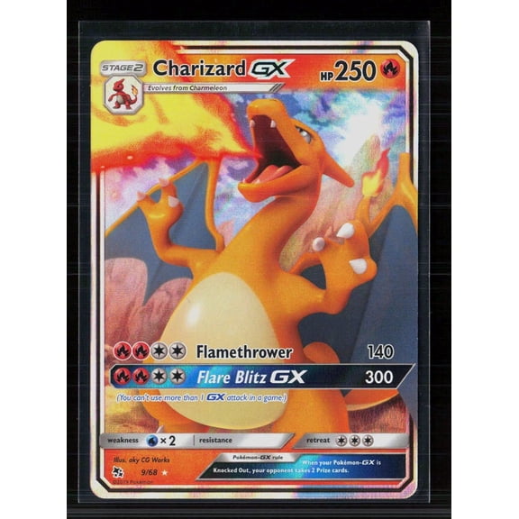 2019 Hidden Fates Charizard GX Holo Rare #9/68 Pokemon Card English