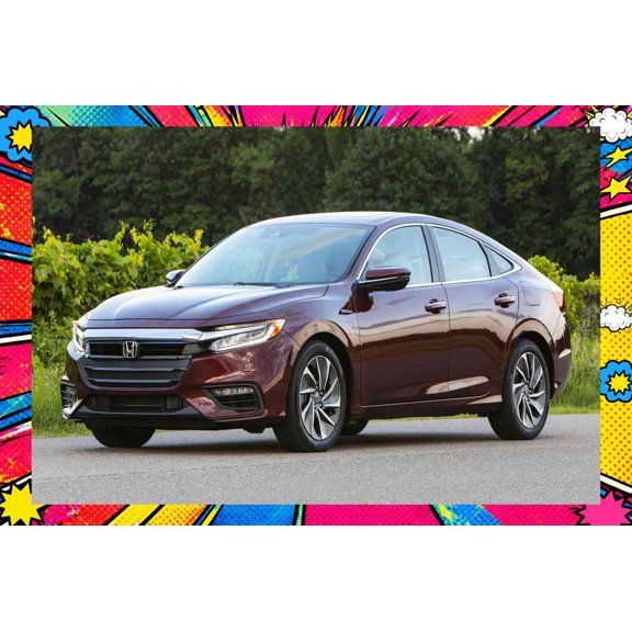 2019 Honda Insight Style B - Pop Art Edition | 12x18 Inch Laminated Poster | Vibrant Colors & Stunning Detail Wall Art