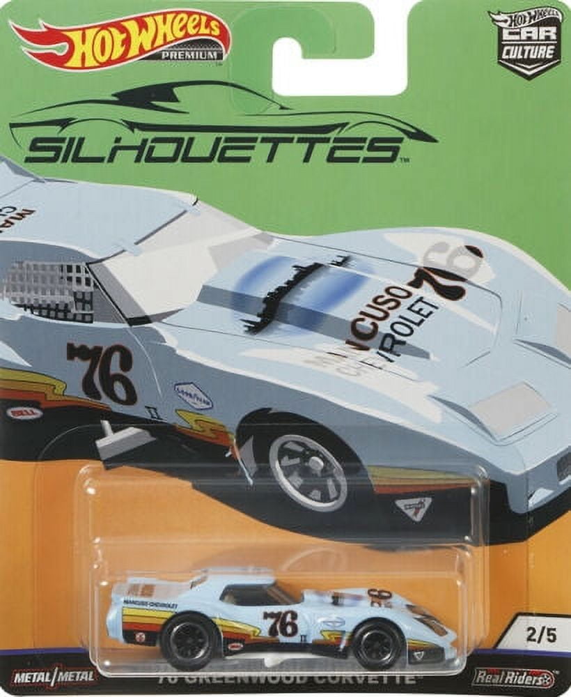 2019 Hot Wheels Car Culture Silhouttes - '76 Greenwood Corvette 1