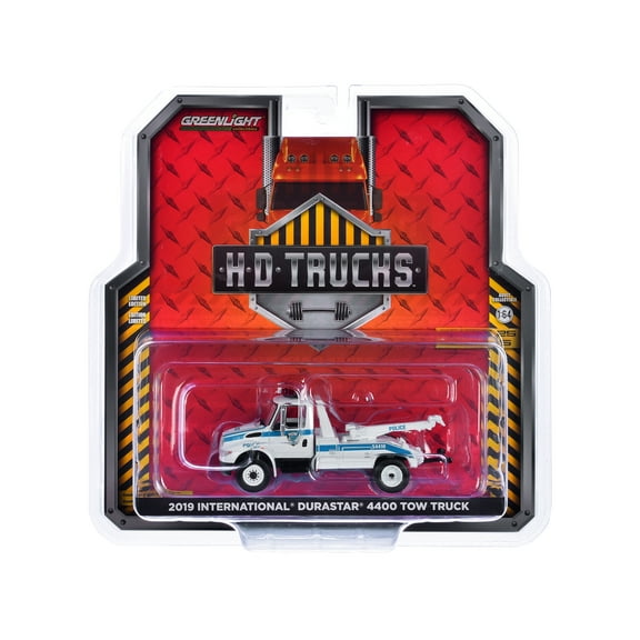 2019 International Durastar 4400 Tow Truck "Port Authority of New York & New Jersey Police" White with Blue Stripes "H.D. Trucks" Series 25 1/64 Diecast Model Car by Greenlight