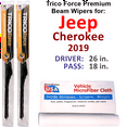thumbnail image 1 of 2019 Jeep Cherokee Performance Beam Wipers (Set of 2), 1 of 3