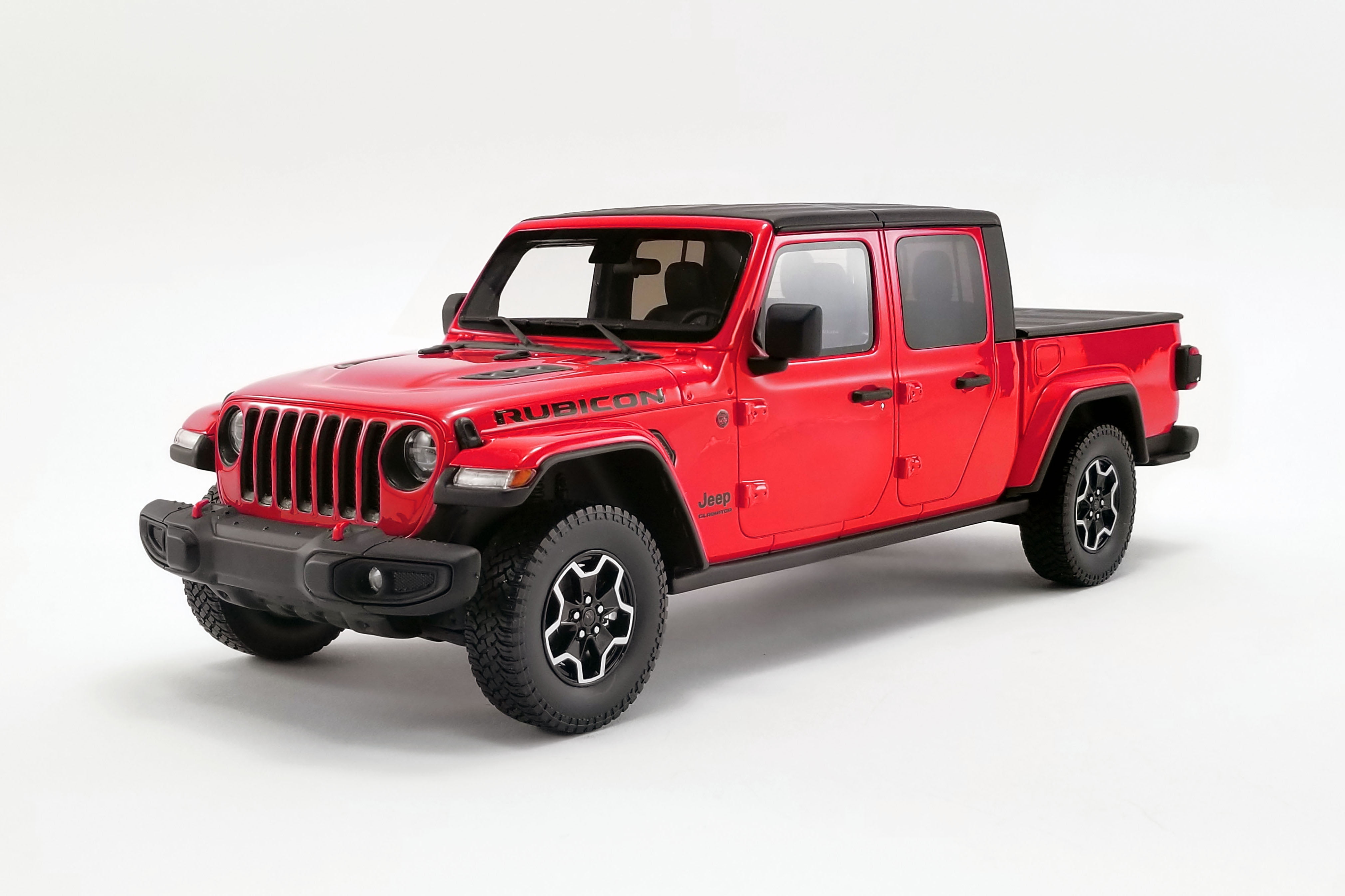 GT SPIRIT Jeep Gladiator 赤 1:18 2019 Jeep Gladiator Rubicon Pickup Truck, Firecracker Red - GT