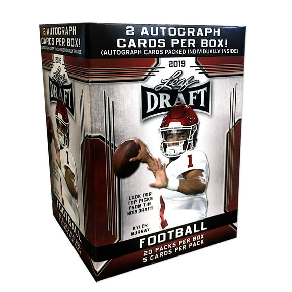 2019 Leaf Draft Picks NFL Football Value Box- 2 Autographs Per Box| 20 packs included | Featuring Kyler Murray