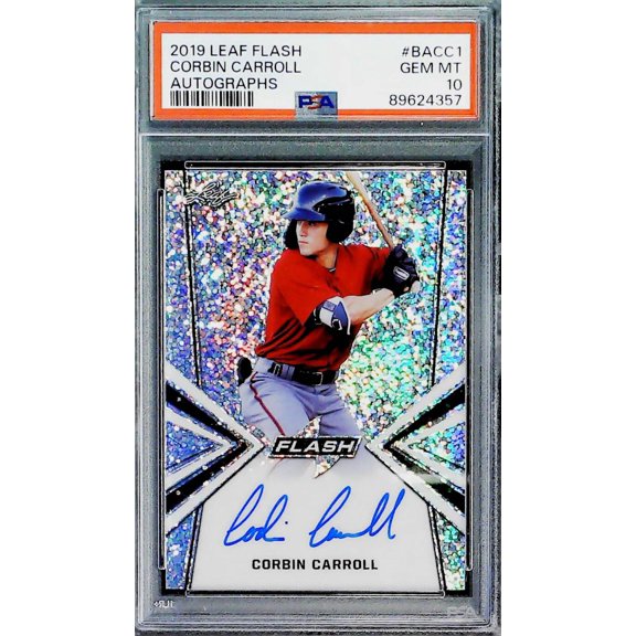 2019 Leaf Flash Baseball Autograph #BA-CC1 Corbin Carroll Arizona Diamondbacks PSA 10 Gem Mint