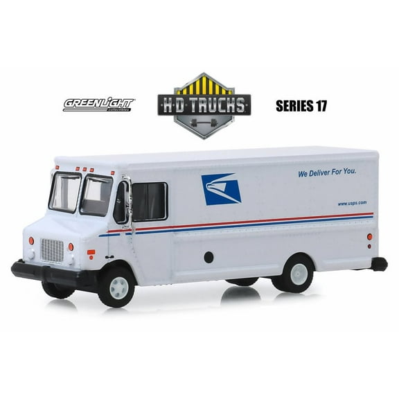 2019 Mail Delivery Vehicle "USPS" (United States Postal Service) White "H.D. Trucks" Series 17- Greenlight