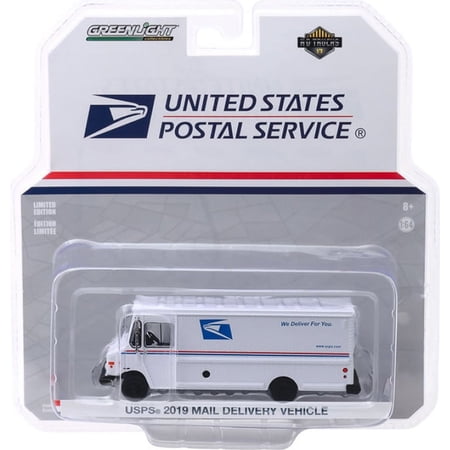 2019 Mail Delivery Vehicle, United States Post Office (USPS) in 1:64 scale by Greenlight