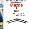 thumbnail image 1 of 2019 Mazda 3 Beam Wiper Blades Wipers WBUSA (Set of 2), 1 of 3