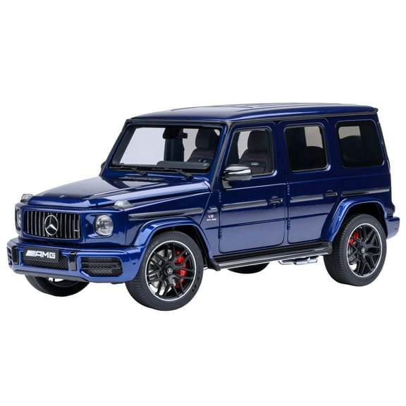2019 Mercedes-Benz AMG G63 Brilliant Blue Metallic 1/18 Model Car by Autoart