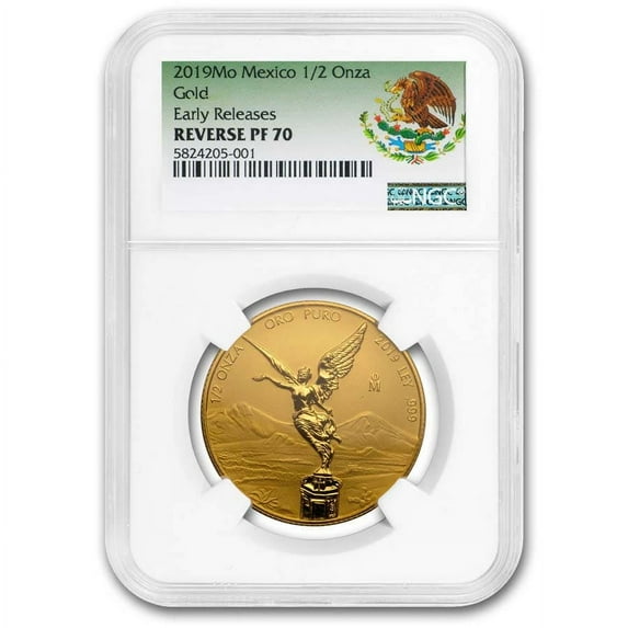 2019 Mexico 1/2 oz Reverse Proof Gold Libertad PF-70 NGC (ER)