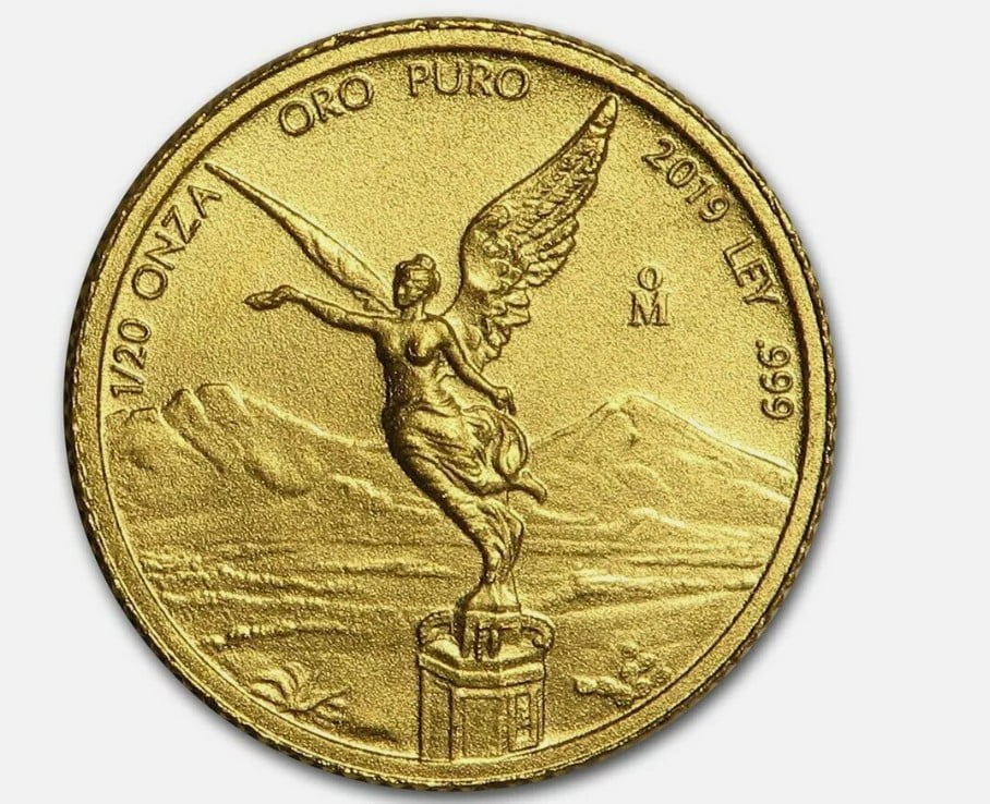 MEXICO CITY MINT 2019 Mexico 1/20 oz Onza Gold Libertad Coin