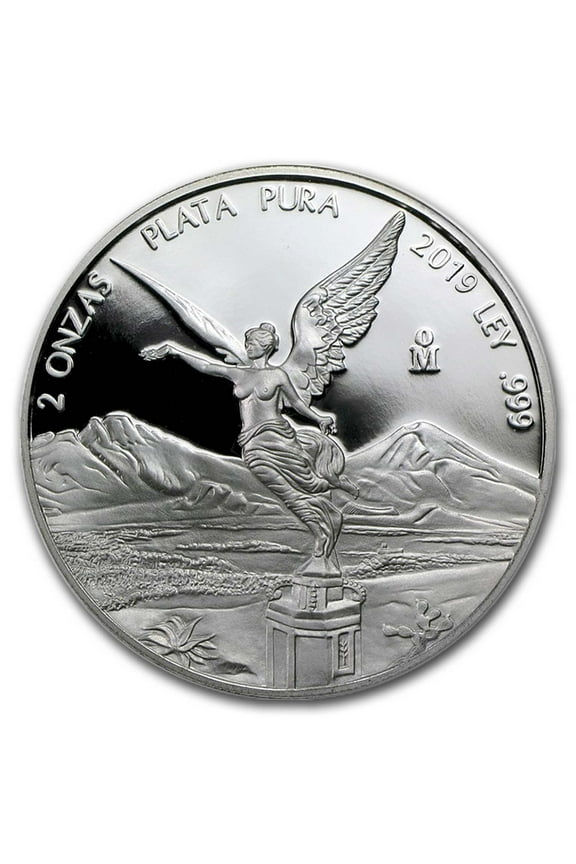 2019 Mexico 2 oz Silver Libertad Proof (In Capsule)
