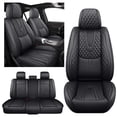 thumbnail image 1 of 2019 for NISSAN ROGUE Car Seat Cover, Black Car Seat Covers, Leather 5 Seats Full Set With Lumbar Support Protect and Upgrade Seats, Protect Car Seats, 1 of 9