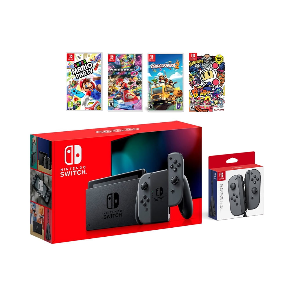 2019 New Nintendo Switch Gray Joy-Con Console Multiplayer