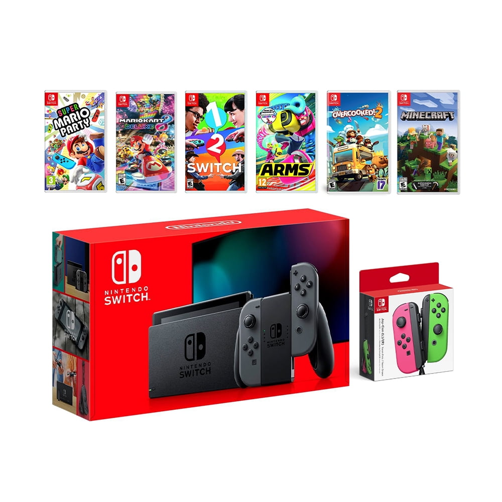 Nintendo Switch Mario-Themed Six Games Super Pack Bundle