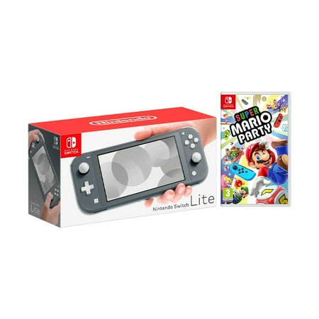 2019 New Nintendo Switch Lite Gray Bundle with Super Mario Party NS Game Disc - 2019 Best Game!