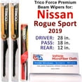 thumbnail image 1 of 2019 Nissan Rogue Sport Performance Beam Wipers (Set of 3) w/Rear Wiper, 1 of 4