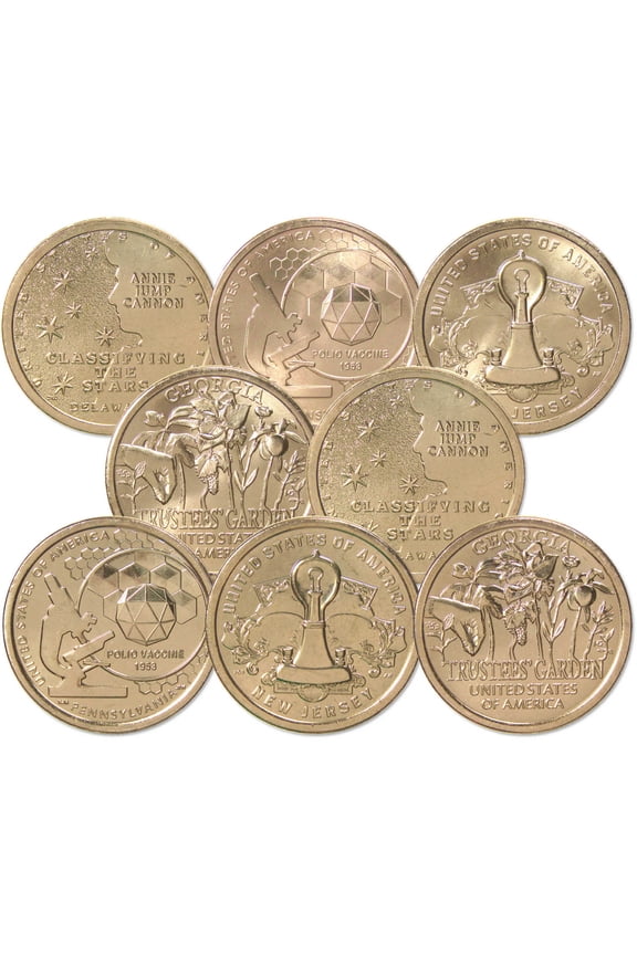 2019 P&D American Innovation Dollar 8 Coin Set Uncirculated